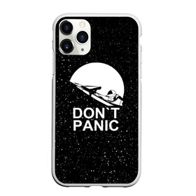 Чехол для iPhone 11 Pro матовый с принтом DON`T PANIC в Курске, Силикон |  | don t panic | elon mask | galaxy | nasa | space x | stars | галактика | звезды | знаменитости | илон маск | космос | не паникуйте
