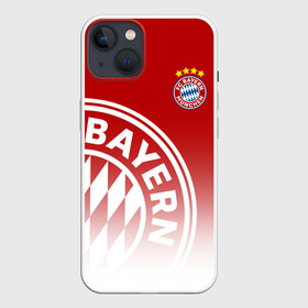 Чехол для iPhone 13 с принтом Бавария в Курске,  |  | bayern | fc bayern munchen | fcb | бавария | бундеслига | германия | мюнхенская бавария | форма | футбол | футболист | футбольная | футбольный клуб | футбольный клуб бавария мюнхен