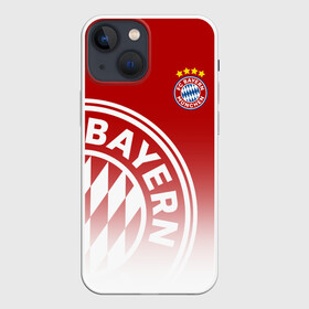 Чехол для iPhone 13 mini с принтом Бавария в Курске,  |  | bayern | fc bayern munchen | fcb | бавария | бундеслига | германия | мюнхенская бавария | форма | футбол | футболист | футбольная | футбольный клуб | футбольный клуб бавария мюнхен