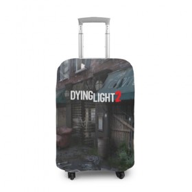 Чехол для чемодана 3D с принтом DyingLight2 в Курске, 86% полиэфир, 14% спандекс | двустороннее нанесение принта, прорези для ручек и колес | baggie | dying light | game | good night good luck | survival horror | techland | the following | zombie | багги | зараженные | зомби | игры