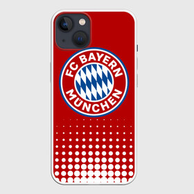 Чехол для iPhone 13 с принтом Бавария в Курске,  |  | bayern | fc bayern munchen | fcb | бавария | бундеслига | германия | мюнхенская бавария | форма | футбол | футболист | футбольная | футбольный клуб | футбольный клуб бавария мюнхен