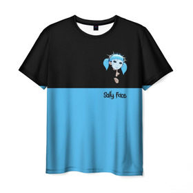 Мужская футболка 3D с принтом Sally Face в Курске, 100% полиэфир | прямой крой, круглый вырез горловины, длина до линии бедер | fisher | game | games | gizmo | mask | sally face | гизмо | игра | игры | ларри | маска | сали | салли фейс | триллер | ужасы | фишер | хоррор