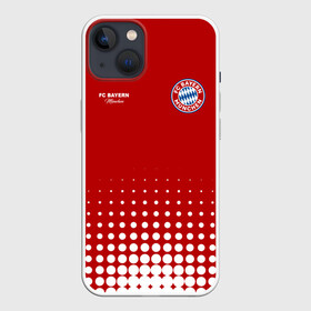 Чехол для iPhone 13 с принтом Бавария в Курске,  |  | bayern | fc bayern munchen | fcb | бавария | бундеслига | германия | мюнхенская бавария | форма | футбол | футболист | футбольная | футбольный клуб | футбольный клуб бавария мюнхен