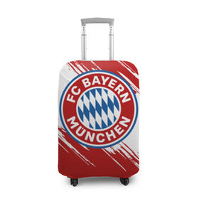 Чехол для чемодана 3D с принтом Бавария в Курске, 86% полиэфир, 14% спандекс | двустороннее нанесение принта, прорези для ручек и колес | bayern | fc bayern munchen | fcb | бавария | бундеслига | германия | мюнхенская бавария | форма | футбол | футболист | футбольная | футбольный клуб | футбольный клуб бавария мюнхен