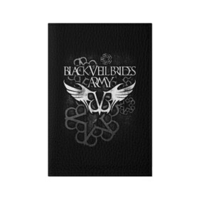 Обложка для паспорта матовая кожа с принтом Black Veil Brides в Курске, натуральная матовая кожа | размер 19,3 х 13,7 см; прозрачные пластиковые крепления | Тематика изображения на принте: black veil brides | heavy matal | metal | post hardcore | группы | метал | музыка | рок | хэви метал | эмо