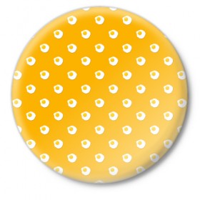 Значок с принтом Яичница в Курске,  металл | круглая форма, металлическая застежка в виде булавки | egg | eggs | food | ornament | pattern | еда | орнамент | узор | яичница | яйца | яйцо