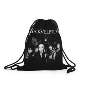 Рюкзак-мешок 3D с принтом Black Veil Brides в Курске, 100% полиэстер | плотность ткани — 200 г/м2, размер — 35 х 45 см; лямки — толстые шнурки, застежка на шнуровке, без карманов и подкладки | black veil brides | heavy matal | metal | post hardcore | группы | метал | музыка | рок | хэви метал | эмо