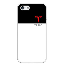 Чехол для iPhone 5/5S матовый с принтом TESLA в Курске, Силикон | Область печати: задняя сторона чехла, без боковых панелей | car | elon | motors | musk | tesla | авто | автомобиль | илон | кар | лого | маск | машина | моторс | тесла | тэсла