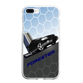 Чехол для iPhone 7Plus/8 Plus матовый с принтом Subaru Forester SF5 в Курске, Силикон | Область печати: задняя сторона чехла, без боковых панелей | auto | forester | jdm | sf5 | subaru | subaru forester | субару | форестер