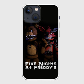 Чехол для iPhone 13 mini с принтом Five Nights At Freddys в Курске,  |  | five nights at freddys | foxy | аниматроники | игра | компьютерная игра | робот | фокси | фредди | чика