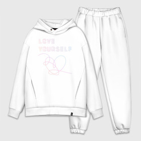 Мужской костюм хлопок OVERSIZE с принтом BTS LOVE YOURSELF в Курске,  |  | bangtan boys | bt21 | bts | bts army | bts stickers | j hope | jimin | jin | jungkook | k pop | rap monster | rapmon | suga | v | бтс | корея | стикеры bts