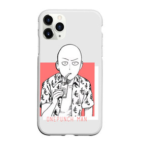 Чехол для iPhone 11 Pro матовый с принтом Saitama (One-Punch Man) Ванпач в Курске, Силикон |  | ванпач | ванпачнем | оппаи