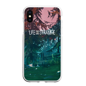 Чехол для iPhone XS Max матовый с принтом Life IS Strange в Курске, Силикон | Область печати: задняя сторона чехла, без боковых панелей | Тематика изображения на принте: caulfield | chloe price | game | kate marsh | life | life is strange | life is strange: before the storm | max | strange | две луны | игры | кейт марш | колфилд | макс | подростки | студенты