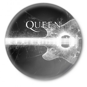 Значок с принтом Queen в Курске,  металл | круглая форма, металлическая застежка в виде булавки | Тематика изображения на принте: queen | брайан мэи | британская | группа | джон дикон | королева | роджер тейлор | рок | фредди меркьюри