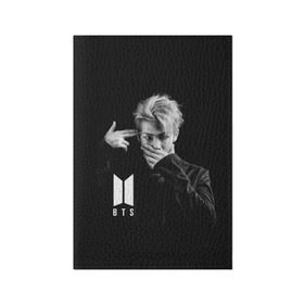 Обложка для паспорта матовая кожа с принтом BTS RAP MONSTER в Курске, натуральная матовая кожа | размер 19,3 х 13,7 см; прозрачные пластиковые крепления | bangtan boys | bt21 | bts | bts army | bts stickers | j hope | jimin | jin | jungkook | k pop | rap monster | rapmon | suga | v | бтс | корея | стикеры bts