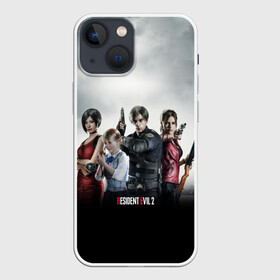 Чехол для iPhone 13 mini с принтом Resident Evil 2 в Курске,  |  | 2 | biohazard | claire | evil | horror | raccoon | resident | survival | t virus | t вирус | выживание | зла | кеннеди | клэр | леон | обитель | раккун | редфилд | скотт | ужас