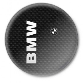 Значок с принтом BMW в Курске,  металл | круглая форма, металлическая застежка в виде булавки | 
