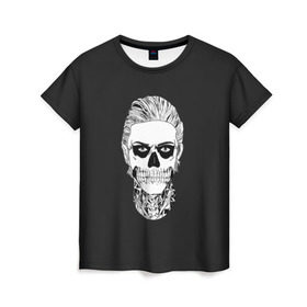 Женская футболка 3D с принтом Tate Langdon в Курске, 100% полиэфир ( синтетическое хлопкоподобное полотно) | прямой крой, круглый вырез горловины, длина до линии бедер | ahs | american horror story | langdon | tate | аиу | американская история ужасов | тейт