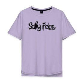 Мужская футболка хлопок Oversize с принтом SALLY FACE в Курске, 100% хлопок | свободный крой, круглый ворот, “спинка” длиннее передней части | 