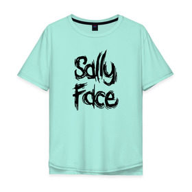 Мужская футболка хлопок Oversize с принтом SALLY FACE в Курске, 100% хлопок | свободный крой, круглый ворот, “спинка” длиннее передней части | face | game | horror | sally | sally face | игра | мальчик с протезом | салли | салли фейс | ужасы