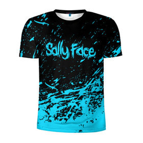 Мужская футболка 3D спортивная с принтом SALLY FACE в Курске, 100% полиэстер с улучшенными характеристиками | приталенный силуэт, круглая горловина, широкие плечи, сужается к линии бедра | Тематика изображения на принте: face | game | horror | sally | sally face | игра | мальчик с протезом | салли | салли фейс | ужасы