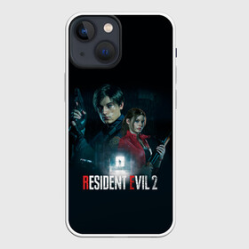 Чехол для iPhone 13 mini с принтом Resident Evil 2 в Курске,  |  | 2 | biohazard | claire | evil | horror | raccoon | resident | survival | t virus | t вирус | выживание | зла | кеннеди | клэр | леон | обитель | раккун | редфилд | скотт | ужас