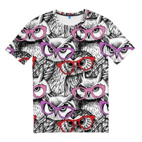 Мужская футболка 3D с принтом Совы в Курске, 100% полиэфир | прямой крой, круглый вырез горловины, длина до линии бедер | birds | li | night | owls | predators | red | белый | взгляд | горошек | графика | картинка | красивый | красный | крутой | лучший | мода | модный | молодёжная | ночные | очки | птицы | рисунок | розовый | сила | сиреневый