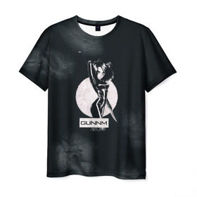 Мужская футболка 3D с принтом Alita: Battle Angel в Курске, 100% полиэфир | прямой крой, круглый вырез горловины, длина до линии бедер | alita | alita: battle angel | angel | battle | gunnm | алита | боевой ангел | гали | города свалки металлолома | гунм | гуннм | дайсукэ идо | девушка | киборг | сны оружия | хаос