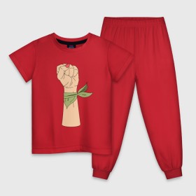 Детская пижама хлопок с принтом Феминизм в Курске, 100% хлопок |  брюки и футболка прямого кроя, без карманов, на брюках мягкая резинка на поясе и по низу штанин
 | Тематика изображения на принте: fame | девушка | женщина | права | феминистки