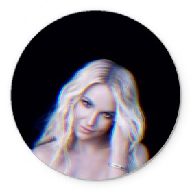 Коврик круглый с принтом Britney Glitch в Курске, резина и полиэстер | круглая форма, изображение наносится на всю лицевую часть | britney | britneyspears | glitch | icon | jean | pop | princess | spears | usa | бритни | бритниспирс | глич | джин | поп | работа | спирс | сша