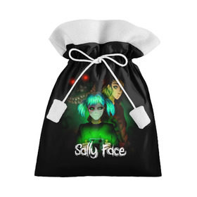 Подарочный 3D мешок с принтом Sally Face в Курске, 100% полиэстер | Размер: 29*39 см | blue | diane | face | fisher | gizmo | henry | johnson | killer | larry | sally | генри | гизмо | джонсон | диана | ларри | лицо | салли | фейс | фишер