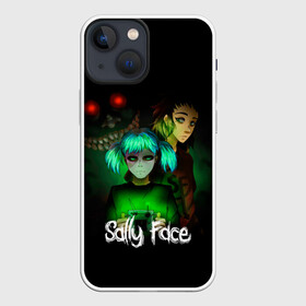 Чехол для iPhone 13 mini с принтом Sally Face в Курске,  |  | blue | diane | face | fisher | gizmo | henry | johnson | killer | larry | sally | генри | гизмо | джонсон | диана | ларри | лицо | салли | фейс | фишер