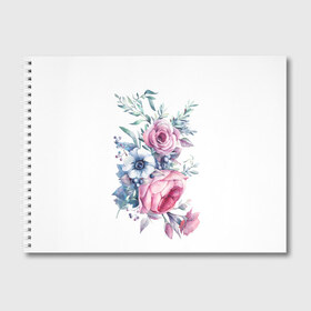 Альбом для рисования с принтом Цветы в Курске, 100% бумага
 | матовая бумага, плотность 200 мг. | bouquets | flowers | pattern | roses | букеты | графика | жёлтый | зелёный | искусство | картинка | красивый | крутой | листья | мода | модный | молодёжная | оранжевый | орнамент | рисунок | розовый | розы | рукоделие