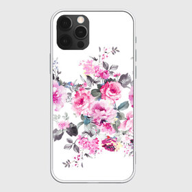 Чехол для iPhone 12 Pro Max с принтом Розовые розы в Курске, Силикон |  | bouquets | color | gray | leave | lowers | ornament | patterns | pink | roses | букеты | графика | искусство | картинка | красивый | крутой | листья | мода | модный | молодёжная | орнамент | рисунок | розовые | розы | рукоделие | серый