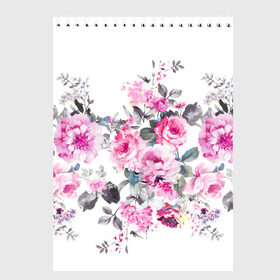 Скетчбук с принтом Розовые розы в Курске, 100% бумага
 | 48 листов, плотность листов — 100 г/м2, плотность картонной обложки — 250 г/м2. Листы скреплены сверху удобной пружинной спиралью | bouquets | color | gray | leave | lowers | ornament | patterns | pink | roses | букеты | графика | искусство | картинка | красивый | крутой | листья | мода | модный | молодёжная | орнамент | рисунок | розовые | розы | рукоделие | серый