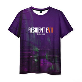 Мужская футболка 3D с принтом Resident evil 7 в Курске, 100% полиэфир | прямой крой, круглый вырез горловины, длина до линии бедер | 