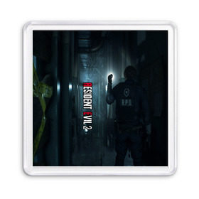 Магнит 55*55 с принтом Resident Evil в Курске, Пластик | Размер: 65*65 мм; Размер печати: 55*55 мм | biohazard | biohazard 7 | crocodile | fang | game | hand | monster | new umbrella | resident evil | resident evil 7 | umbrella | umbrella corp | umbrella corporation | zombie