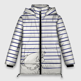 Женская зимняя куртка 3D с принтом Муми-тролль рисует полосы в Курске, верх — 100% полиэстер; подкладка — 100% полиэстер; утеплитель — 100% полиэстер | длина ниже бедра, силуэт Оверсайз. Есть воротник-стойка, отстегивающийся капюшон и ветрозащитная планка. 

Боковые карманы с листочкой на кнопках и внутренний карман на молнии | moomin | mumintroll | кисточка | краска | краски | линии | мумитроль | полоски | снорк   (вместо арт 1711113) | тельняшка
