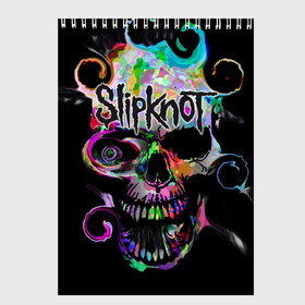 Скетчбук с принтом Slipknot в Курске, 100% бумага
 | 48 листов, плотность листов — 100 г/м2, плотность картонной обложки — 250 г/м2. Листы скреплены сверху удобной пружинной спиралью | slipknot | грув | группа | джои джордисон | кори тейлор | метал | мик томсон | ню | петля | рок | слипкнот | удавка