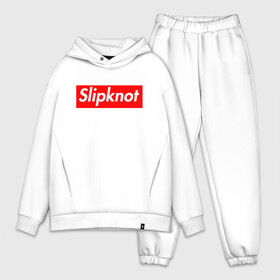 Мужской костюм хлопок OVERSIZE с принтом Slipknot (supreme style) в Курске,  |  | streetwear | комбинезоны | маски | ню метал | петля | плашка | стритстайл | удавка | уличный