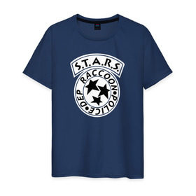 Мужская футболка хлопок с принтом S.T.A.R.S. RACCOON CITY в Курске, 100% хлопок | прямой крой, круглый вырез горловины, длина до линии бедер, слегка спущенное плечо. | ada wong | biohazard | game | gamer | leon | logo | mistic | raccoon city | re2 | resident evil 2 | rpd | stars | umbrella | ада вонг | амбрелла | зомби | игра | мистика | ужасы