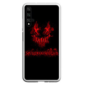 Чехол для Honor 20 с принтом Mushroomhead в Курске, Силикон | Область печати: задняя сторона чехла, без боковых панелей | ac dc | disturbed | linkin park | lp | metal | metallica | mushroomhead | music | pop | rap | rock | slipknot | song | метал | музыка | рок