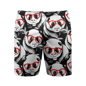 Мужские шорты спортивные с принтом Панды в красных очках в Курске,  |  | animals | bears | funny | head | muzzl | pandas | red | весёлые | взгляд | голова | графика | животные | искусство | картинка | красивый | красные | крутой | медведи | мода | модный | молодёжная | очки | панды | рисунок