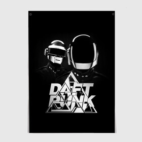 Постер с принтом Daft Punk в Курске, 100% бумага
 | бумага, плотность 150 мг. Матовая, но за счет высокого коэффициента гладкости имеет небольшой блеск и дает на свету блики, но в отличии от глянцевой бумаги не покрыта лаком | daft punk | electronic | house | human | music | robot | дафт панк | музыка | синти поп | хаус | электроника