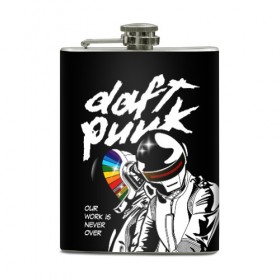 Фляга с принтом Daft Punk в Курске, металлический корпус | емкость 0,22 л, размер 125 х 94 мм. Виниловая наклейка запечатывается полностью | daft punk | electronic | house | human | music | robot | дафт панк | музыка | синти поп | хаус | электроника