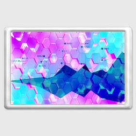 Магнит 45*70 с принтом БРОНЯ в Курске, Пластик | Размер: 78*52 мм; Размер печати: 70*45 | Тематика изображения на принте: abstract | abstraction | comb | cyberpunk | texture | абстракция | бронь | броня | кибер панк | соты | стальные соты | текстуры