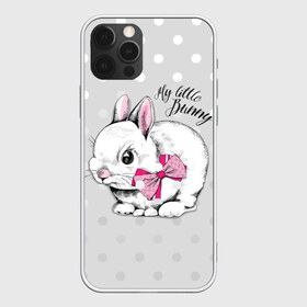Чехол для iPhone 12 Pro Max с принтом My little Bunny в Курске, Силикон |  | art | best | cool | creativity | drawing | graphics | phonthasia | picture | trend | бант | белый | графика | животное | зайченок | зайчик | искусство | картинка | кролик | крутой | лучший | маленький | милый | модный | мой | пушистый