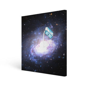 Холст квадратный с принтом Milky Way в Курске, 100% ПВХ |  | Тематика изображения на принте: cosmos | milk | nasa | space | космос | млечный путь | молоко