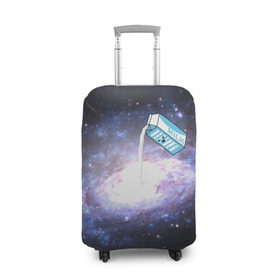 Чехол для чемодана 3D с принтом Milky Way в Курске, 86% полиэфир, 14% спандекс | двустороннее нанесение принта, прорези для ручек и колес | cosmos | milk | nasa | space | космос | млечный путь | молоко