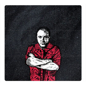 Магнитный плакат 3Х3 с принтом Сопрано Джеймс Гандольфини в Курске, Полимерный материал с магнитным слоем | 9 деталей размером 9*9 см | soprano | актер | бандит | гангстер | мафиози | мафия | сериал | сопрано